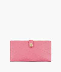 RTW Creation - Pink quilted two-fold wallet