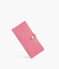 RTW Creation - Pink quilted two-fold wallet
