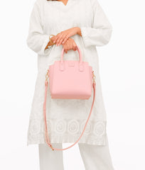 RTW Creation - Pink top-handle mini handbag