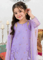 Modest Girls 3 Piece Purple Crinkle Suit Suit-A041-Prpl