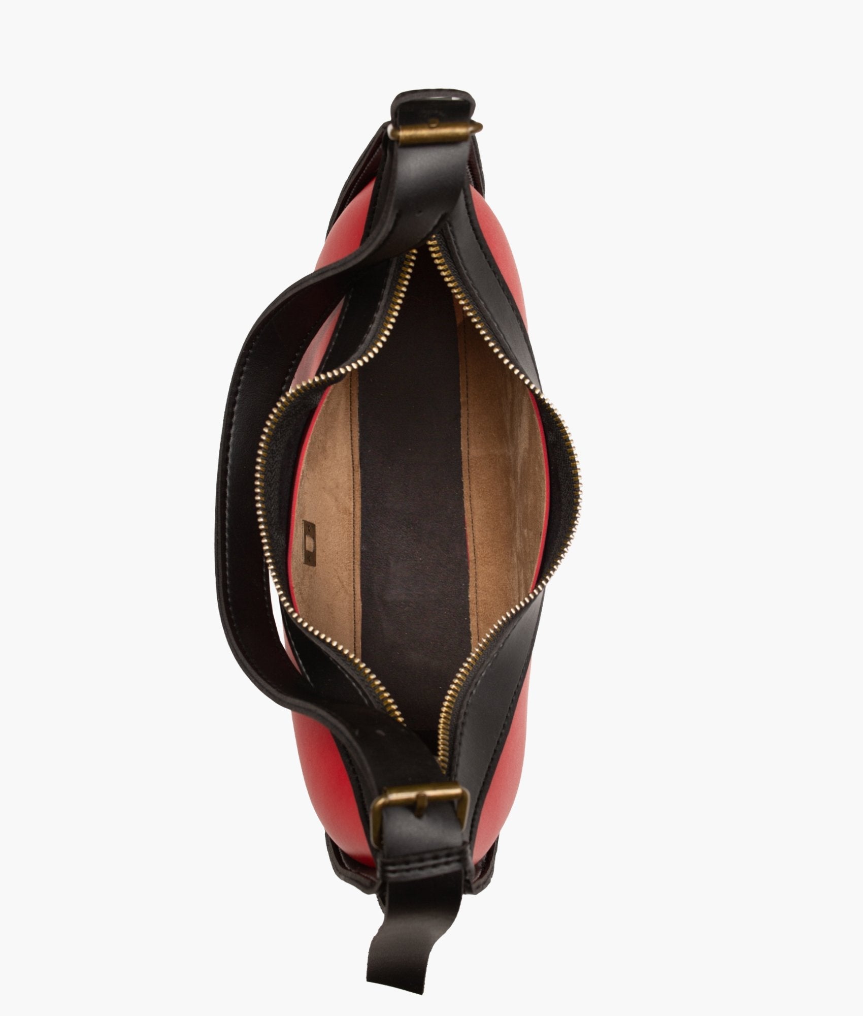 RTW Creation - Red with black hobo bag
