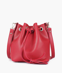 RTW Creation - Maroon bucket bag