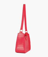 RTW Creation - Red crocodile baguette bag