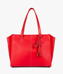 RTW Creation - Red over the shoulder tote bag