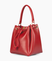RTW Creation - Red drawstring bucket bag