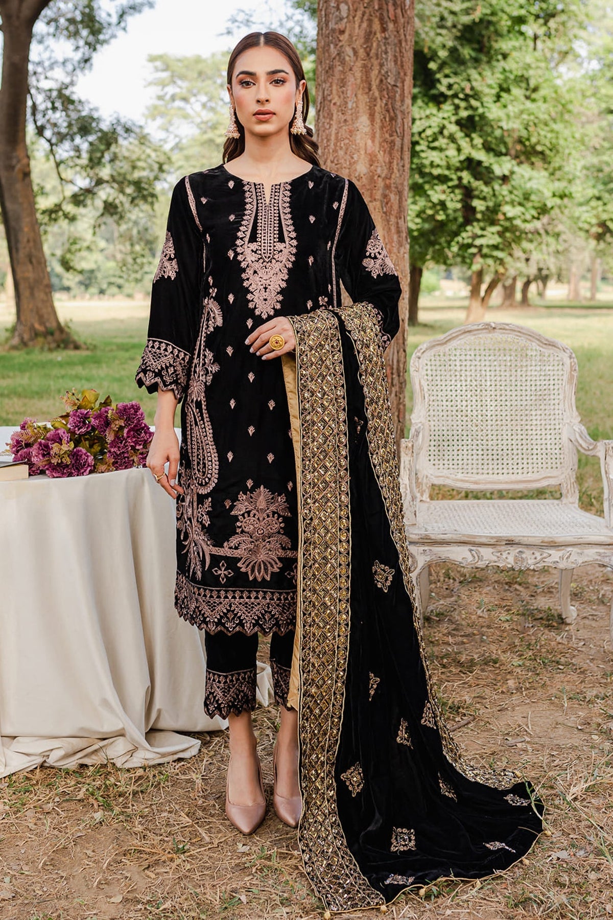 Panache Apparel Stitched Velvet Collection-Kiara