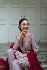 Paranda Omal By Komal Stitched 3 Piece Festive Collection'2025-Khumar