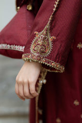 Paranda Omal By Komal Stitched 3 Piece Festive Collection'2025-Anarkali