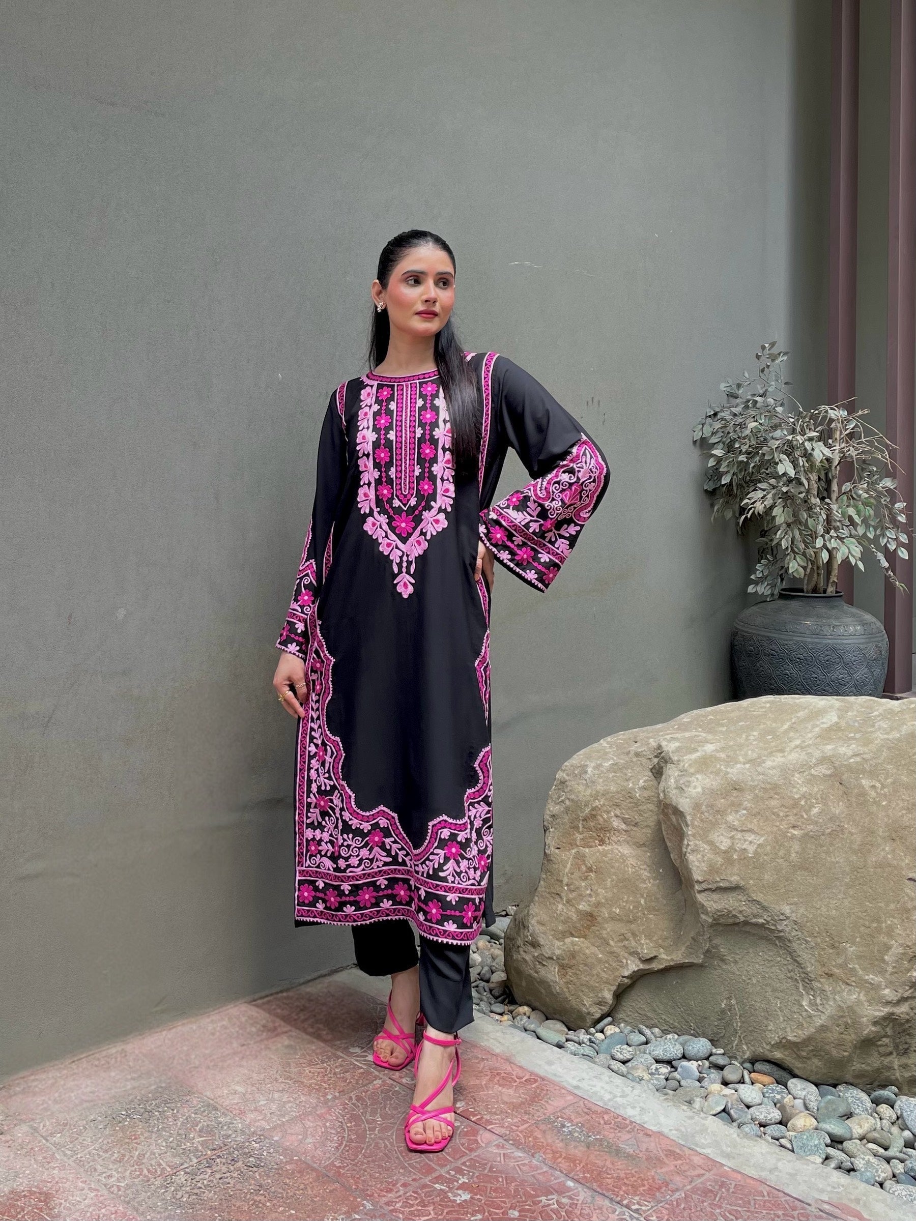 Allechant By Manahils Stitched 2 Piece Georgette Collection'2025-Multi Embroidered Two Pc
