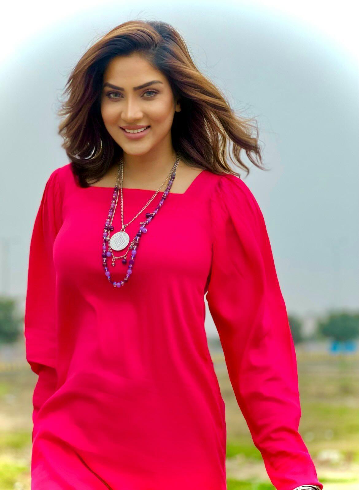 Manahils Stitched Co Ords Pink Marina Tunic