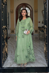 Allechant By Manahils Stitched Suit-Pistachio Dew