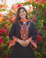 Tiraz Stitched 3 Piece Summer Suit-Sahar