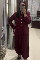 Allechant By Manahils Stitched Suit-Aladdin Co-ord set