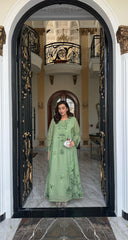 Allechant By Manahils Stitched Suit-Pistachio Dew