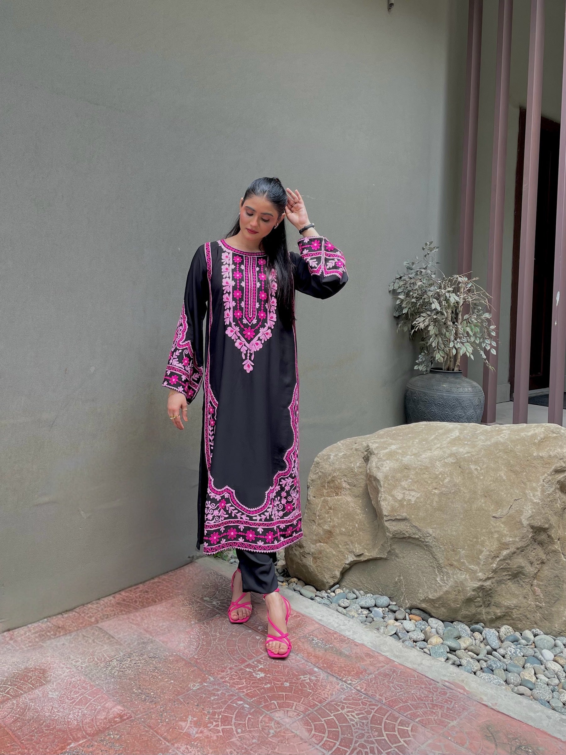 Allechant By Manahils Stitched 2 Piece Georgette Collection'2025-Multi Embroidered Two Pc