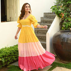 Haniumaimaz Stitched Summer Suit-BAHAAR