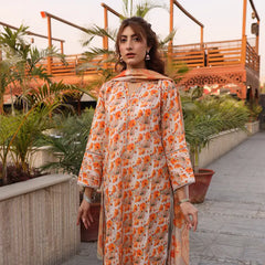 Heeriye 3 Piece Stitched Printed Lawn Suit - H306