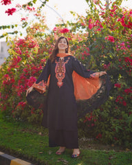 Tiraz Stitched 3 Piece Summer Suit-Sahar