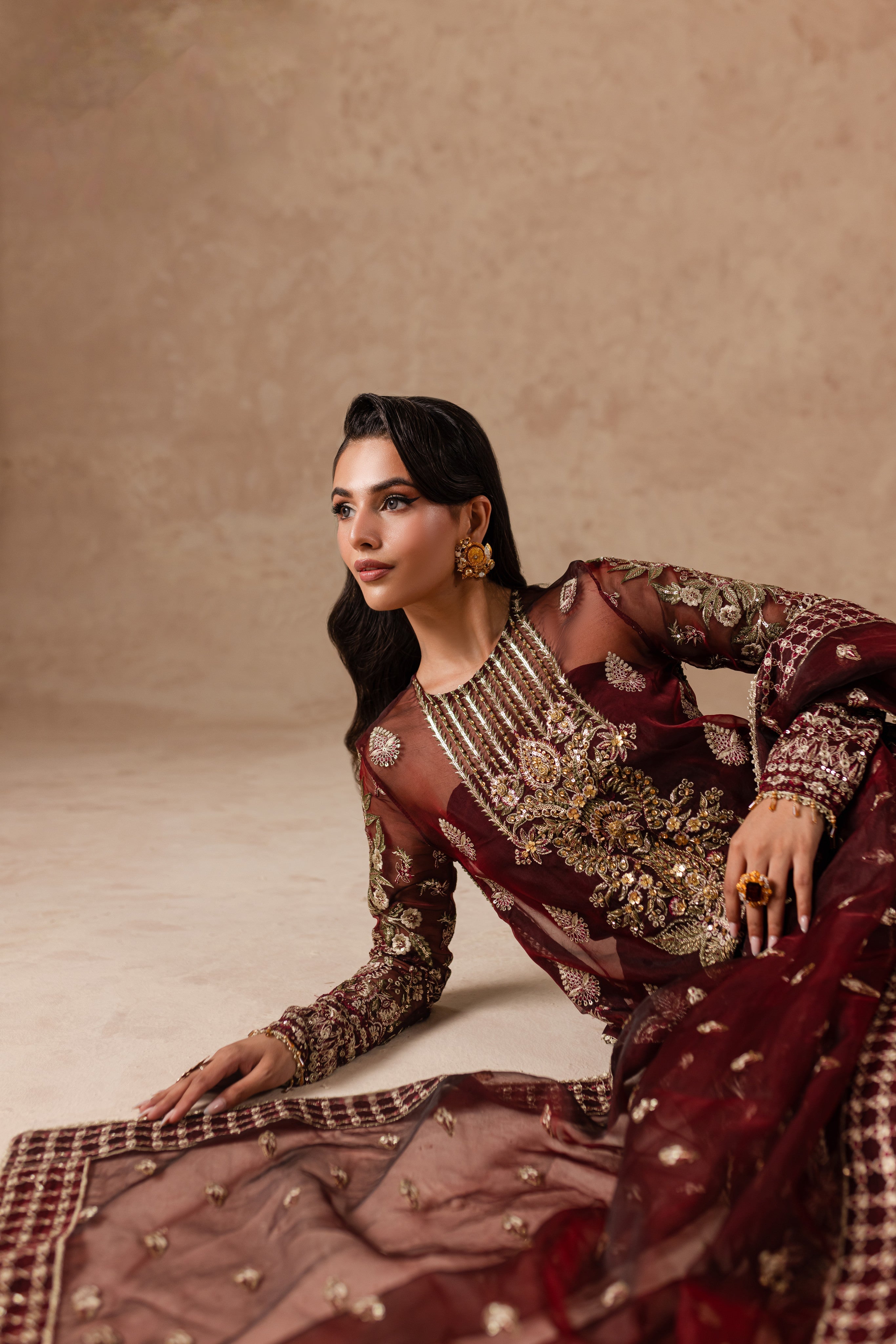 Cherie By Imran Ramzan Unstitched 3 Piece Luxury Formals Collection'2025-Ruby Dream