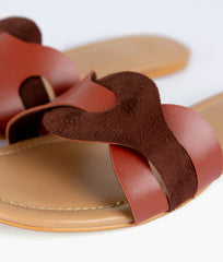 RTW Creation - Rust suede flats