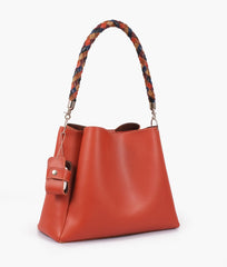 RTW Creation - Rust handbag with braided handle