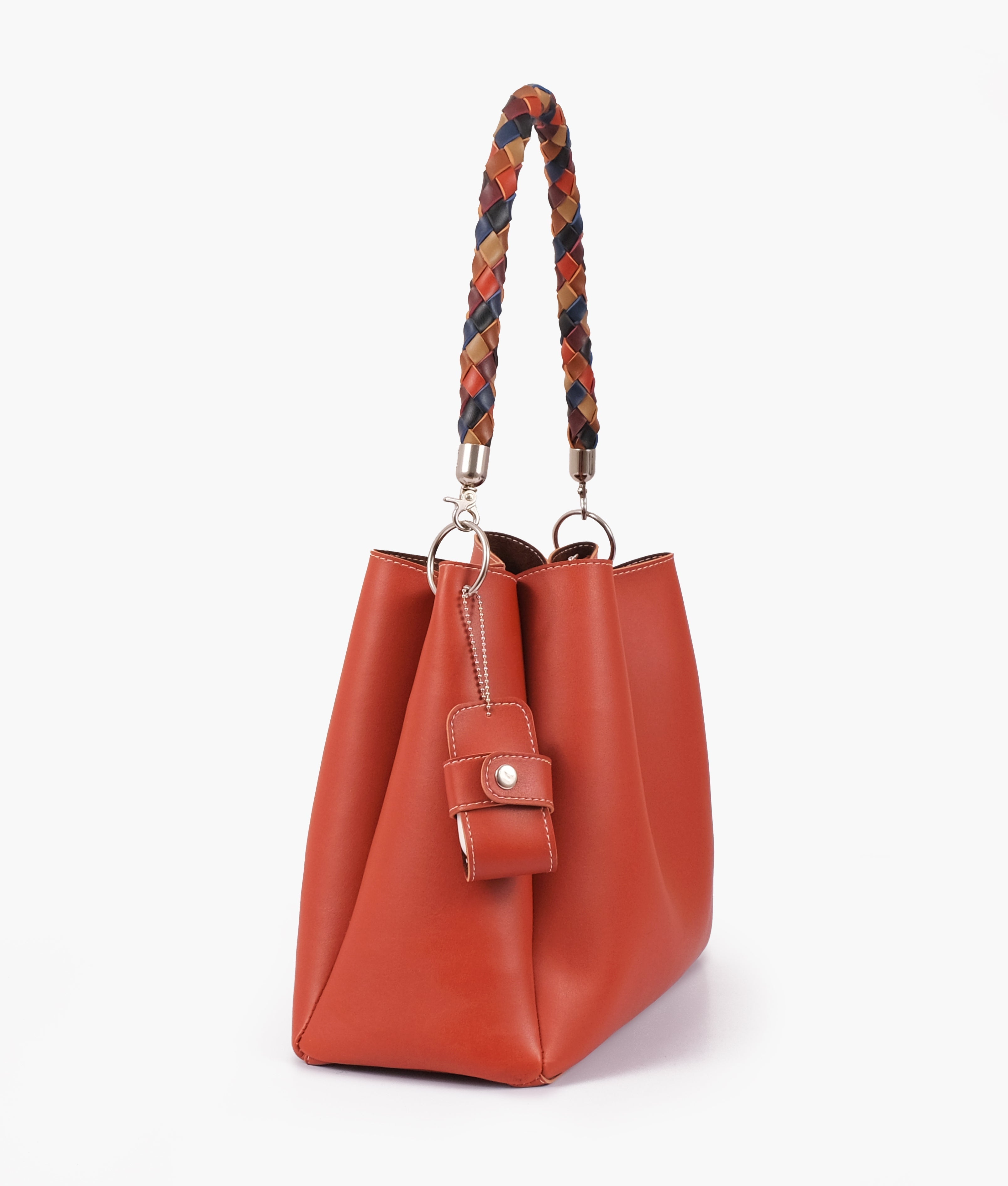 RTW Creation - Rust handbag with braided handle