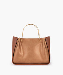 RTW Creation - Rust metallic handle shoulder bag