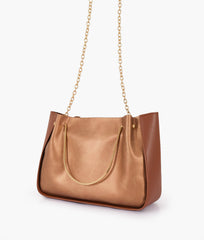 RTW Creation - Rust metallic handle shoulder bag