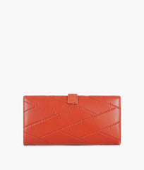 RTW Creation - Rust quilted two-fold wallet