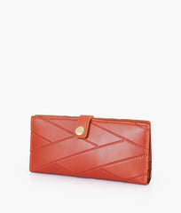 RTW Creation - Rust quilted two-fold wallet