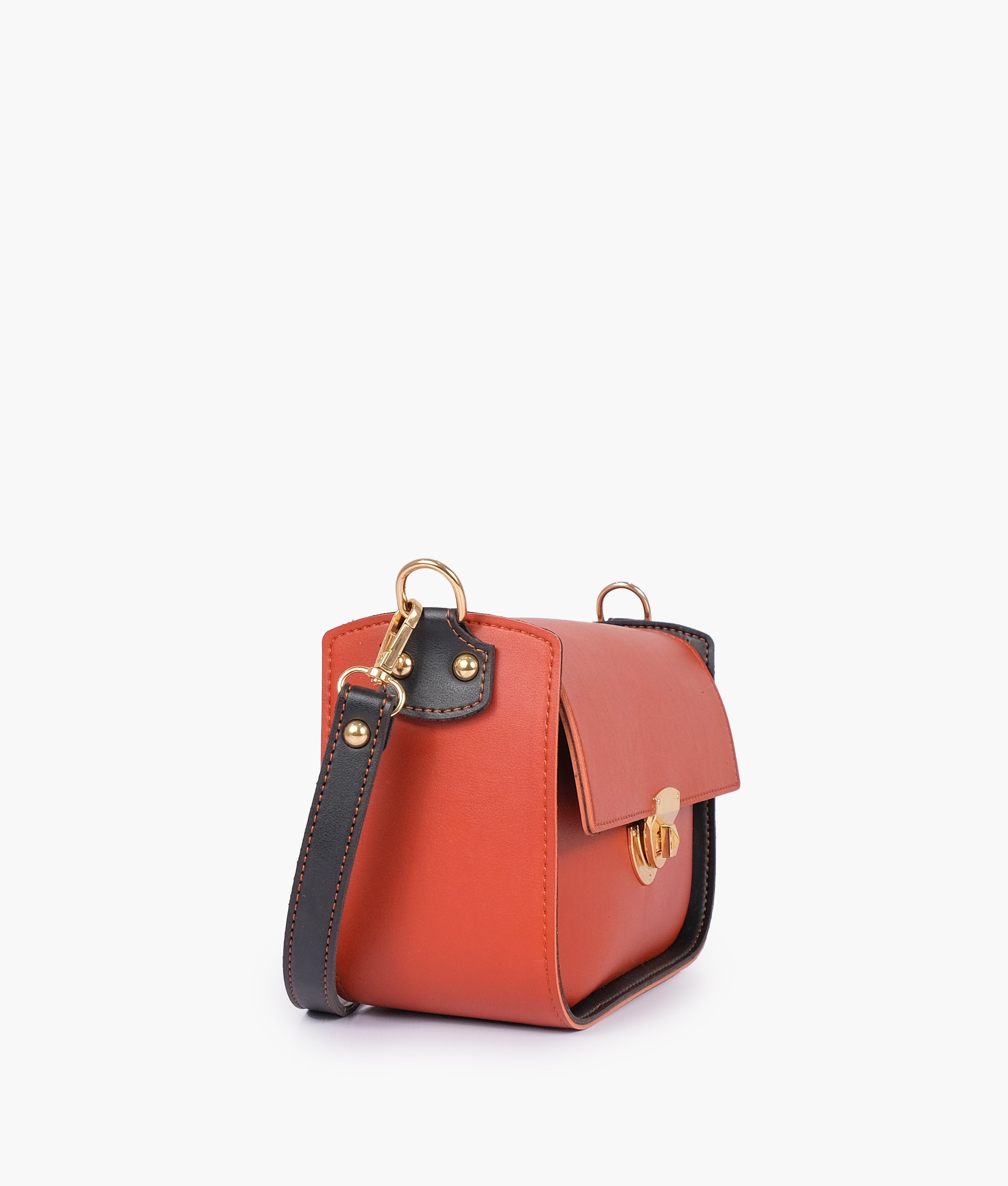 RTW Creation - Rust saddle bag with twist lock