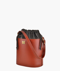 RTW Creation - Rust top-handle bucket bag