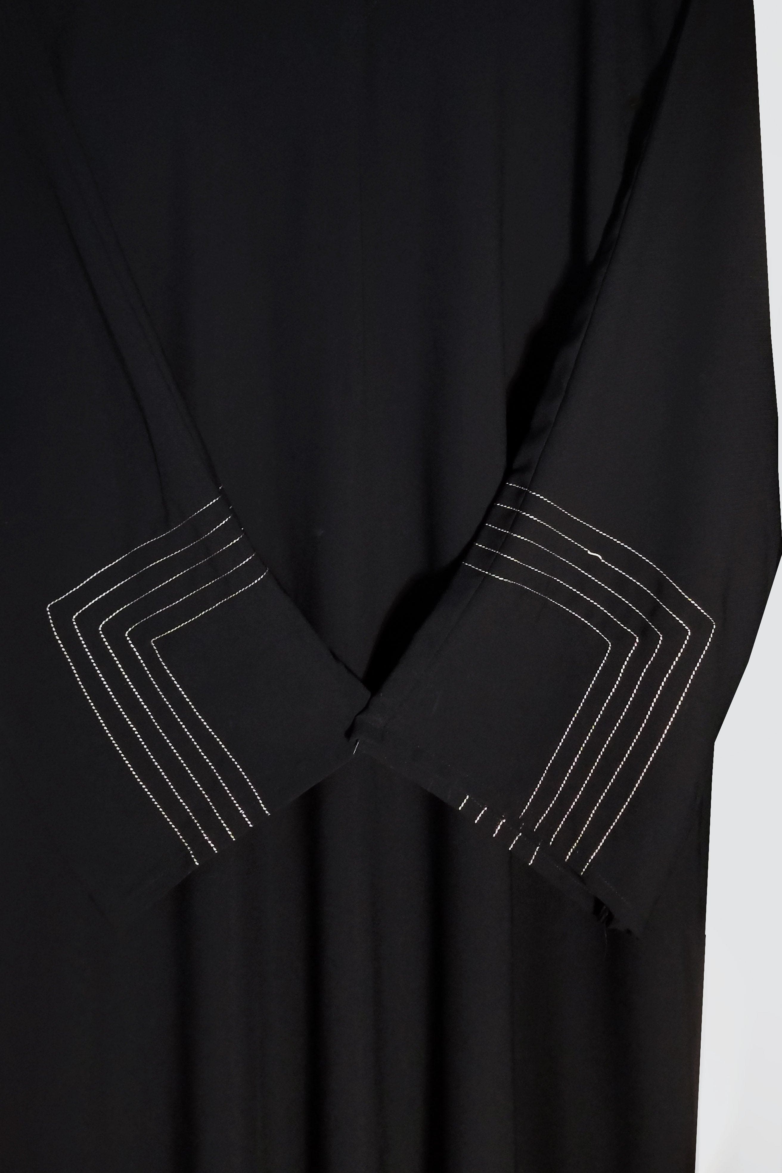 Silver Line Abaya - Bustangi