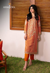 Asim Jofa Outfit Of The Day Ajod-18 Embroidered Yarn Dyed Kantha 2 Pcs