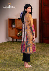 Asim Jofa Outfit Of The Day Ajod-04 Printed Lawn Silk 1 Pc