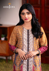 Asim Jofa Outfit Of The Day Ajod-04 Printed Lawn Silk 1 Pc