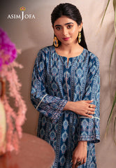 Asim Jofa Outfit Of The Day Ajod-01 Embroidered Cotton Silk 1 Pc