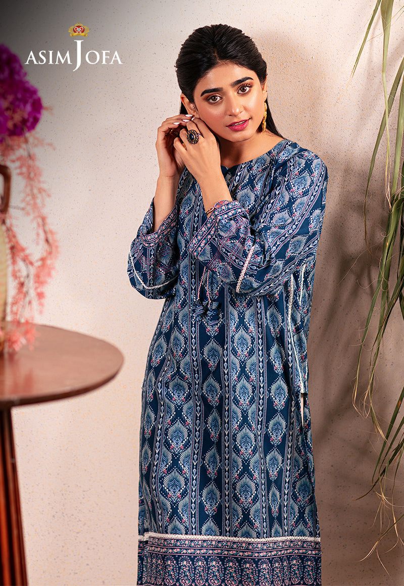 Asim Jofa Outfit Of The Day Ajod-01 Embroidered Cotton Silk 1 Pc