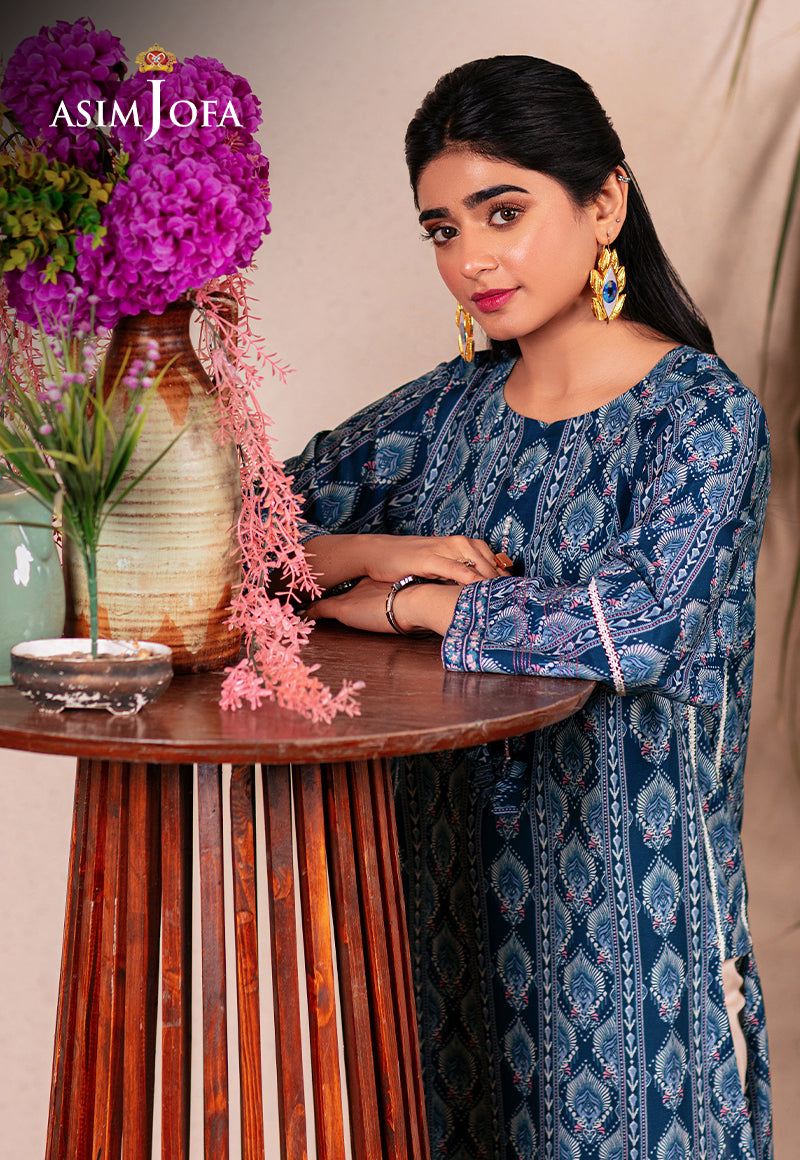 Asim Jofa Outfit Of The Day Ajod-01 Embroidered Cotton Silk 1 Pc
