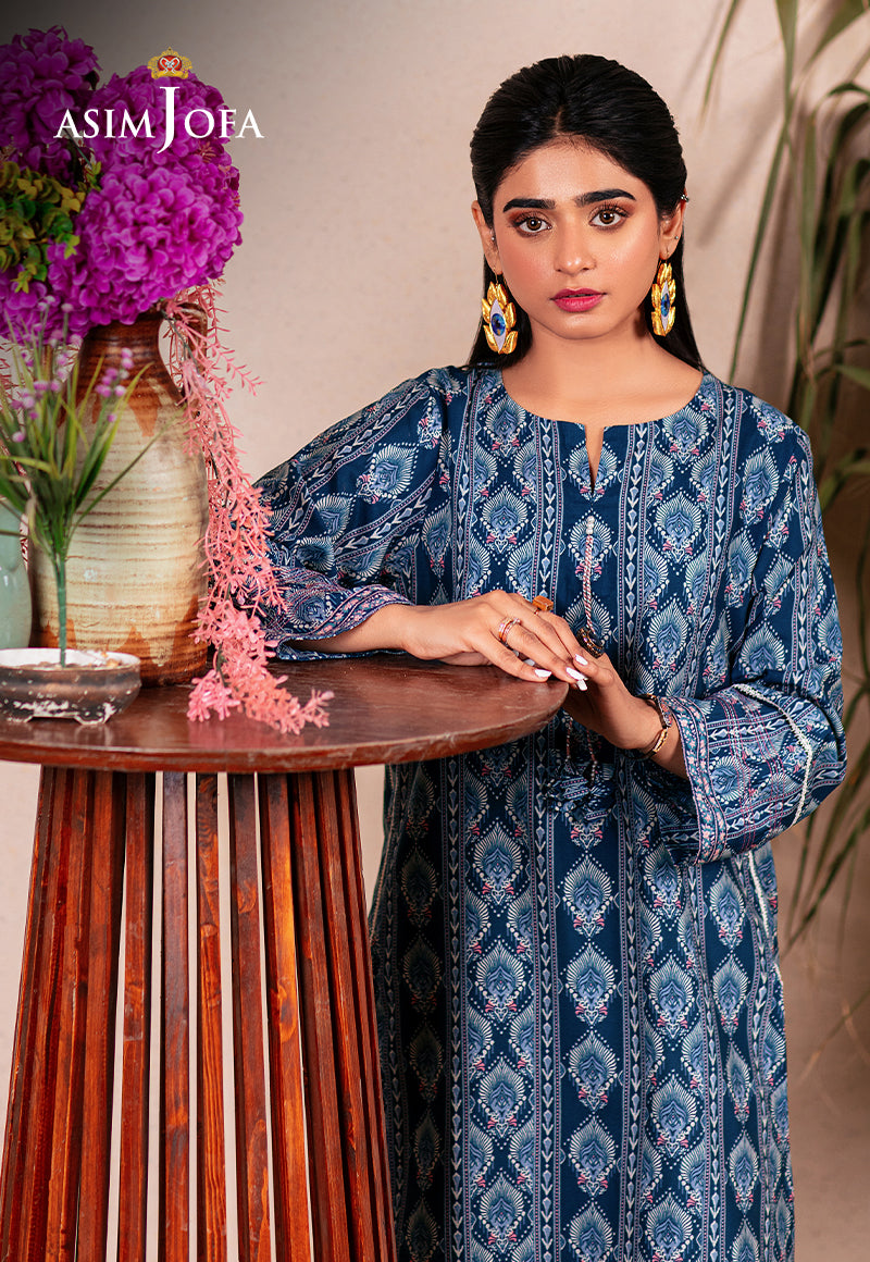 Asim Jofa Outfit Of The Day Ajod-01 Embroidered Cotton Silk 1 Pc