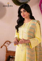 Asim Jofa Designers Limited EditionAjodd-23-Xs Embroidered Indian Raw Silk 3 Pcs