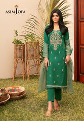 Asim Jofa Outfit Of The Day Ajod-28 Embroidered Cambric 3 Pcs
