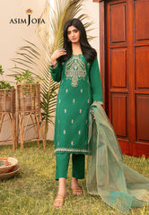 Asim Jofa Designers Limited EditionAjodd-28-Xs Embroidered Cambric 3 Pcs