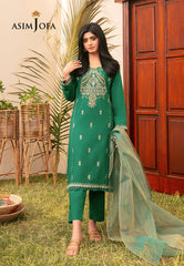 Asim Jofa Outfit Of The Day Ajod-28 Embroidered Cambric 3 Pcs