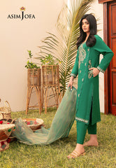 Asim Jofa Outfit Of The Day Ajod-28 Embroidered Cambric 3 Pcs