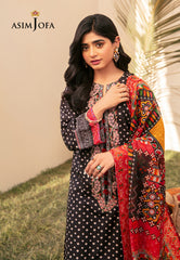 Asim Jofa Outfit Of The Day Ajod-24 Embroidered Swiss Lawn 3 Pcs