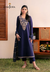 Asim Jofa Outfit Of The Day Ajod-33 Embroidered Cambric 3 Pcs