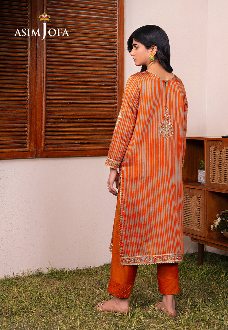 Asim Jofa Outfit Of The Day Ajod-18 Embroidered Yarn Dyed Kantha 2 Pcs