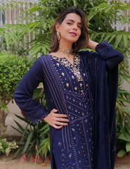 Rangeen Stitched 3 Piece Formals-Jahanara x Srha Asgr