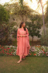 Omal By Komal Stitched 3 Piece Summer Suit-Sunaina - 3pc